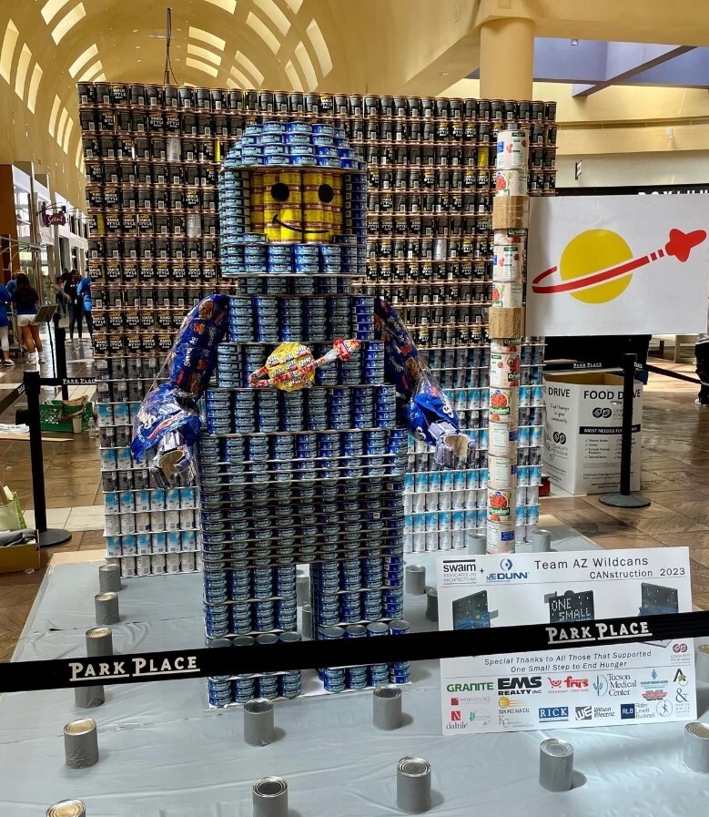 Photo of Canstuction exhibit.