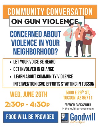 Community Conversation on Gun Violence Flyer
