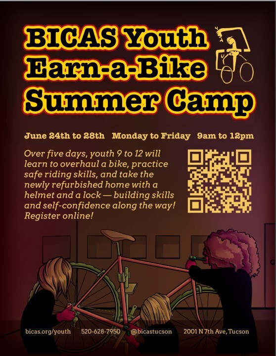  Flyer for BICAS Youth-Earn-a-Bike camps