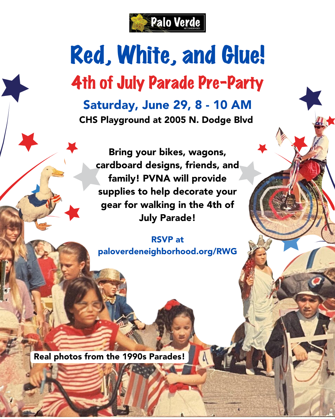 4th of July flyer for Jefferson Park