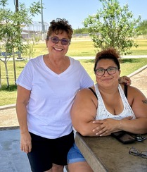 Image of two ladies at the park