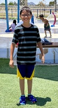 Image of child at splash pad