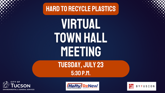 flyer for virtual town hall on July 23