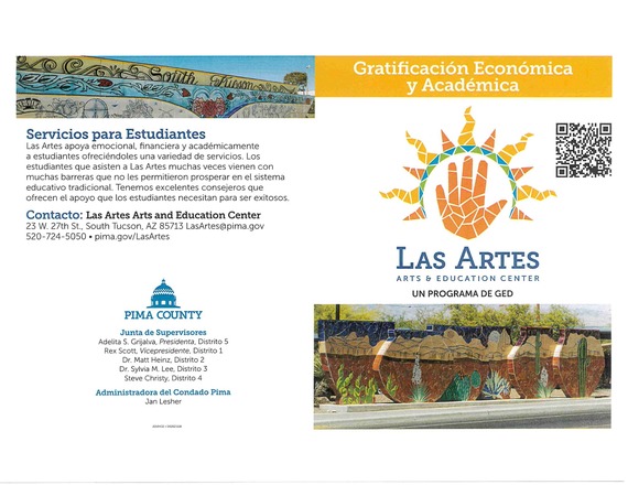 Las Artes Flier in Spanish