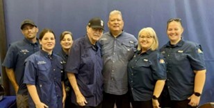 Image of volunteers at the event