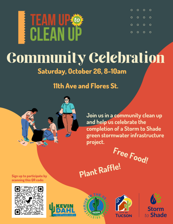 Team up to clean up flyer for October 26 from 8-10am.