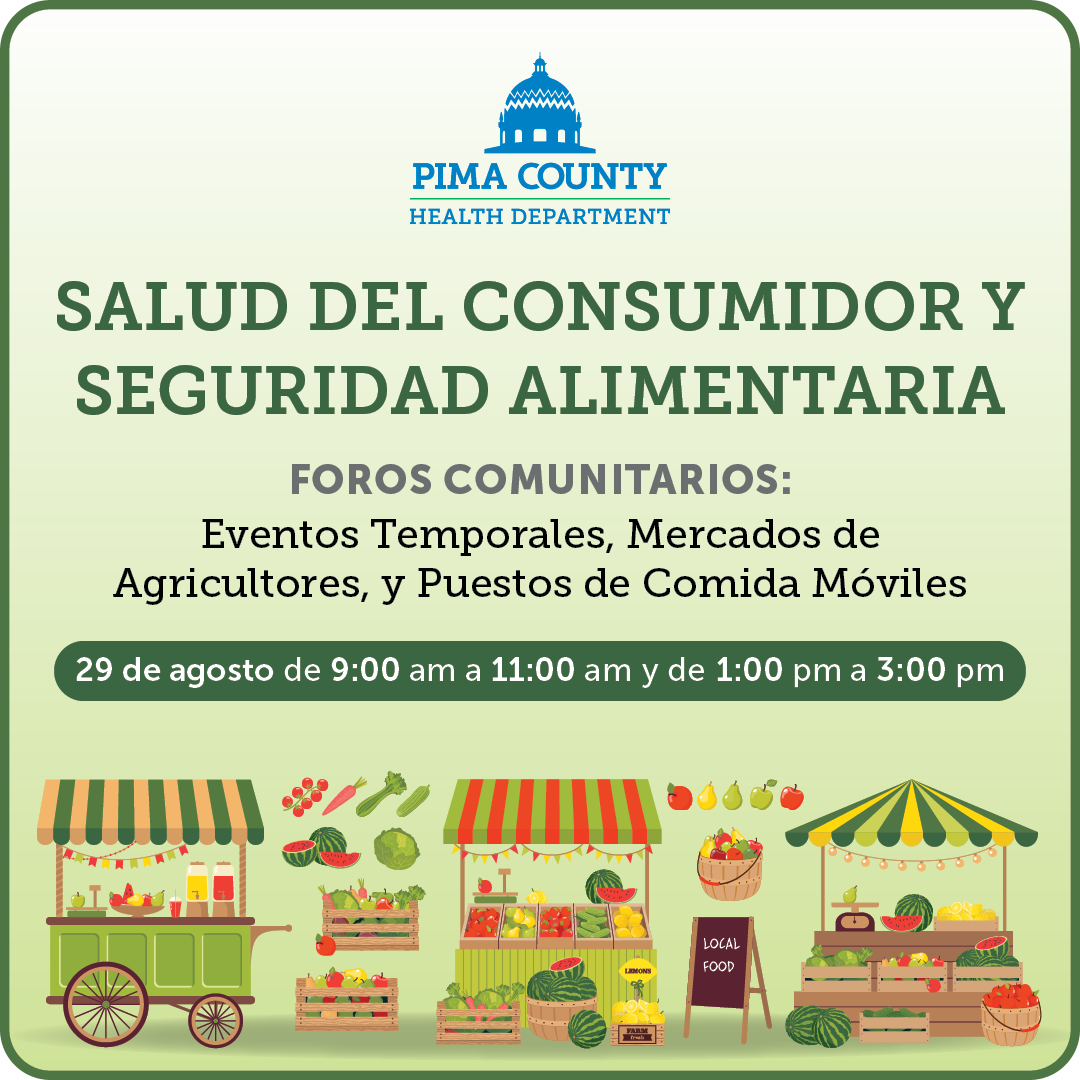 Graphic for community Forum on consumer health and food safety