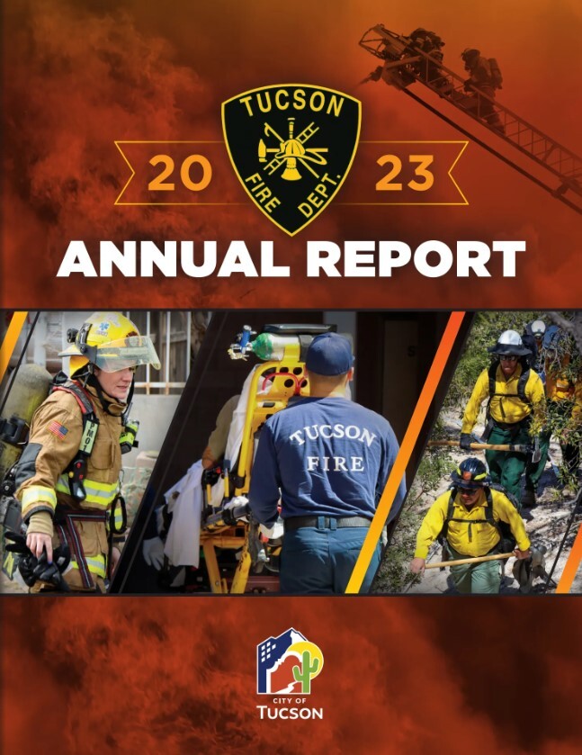 Graphic for Tucson Fire Dept. annual Report