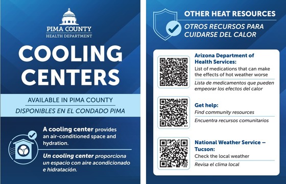 Graphic on cooling centers in Tucson