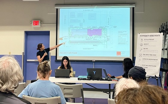 Photo: Zoe pointing.