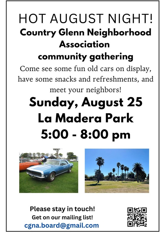 Graphic for Country Glenn community gathering