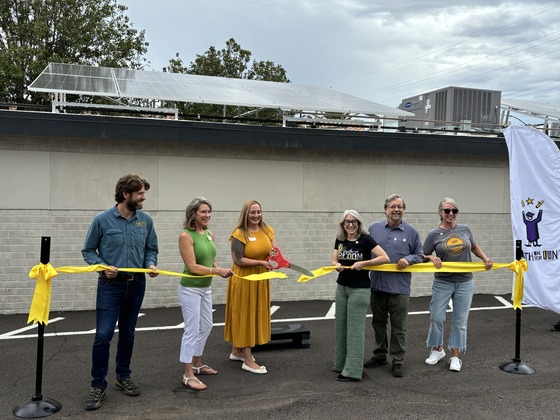 Photo of Vice Mayor Dahl at the Youth on Their Own Ribbon Cutting Ceremony.