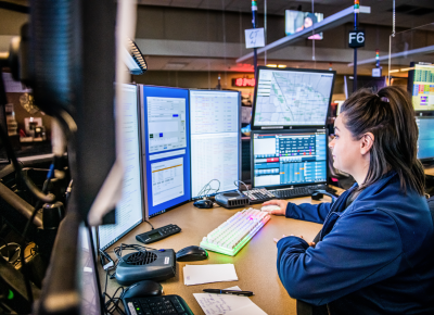 A 911 call taker