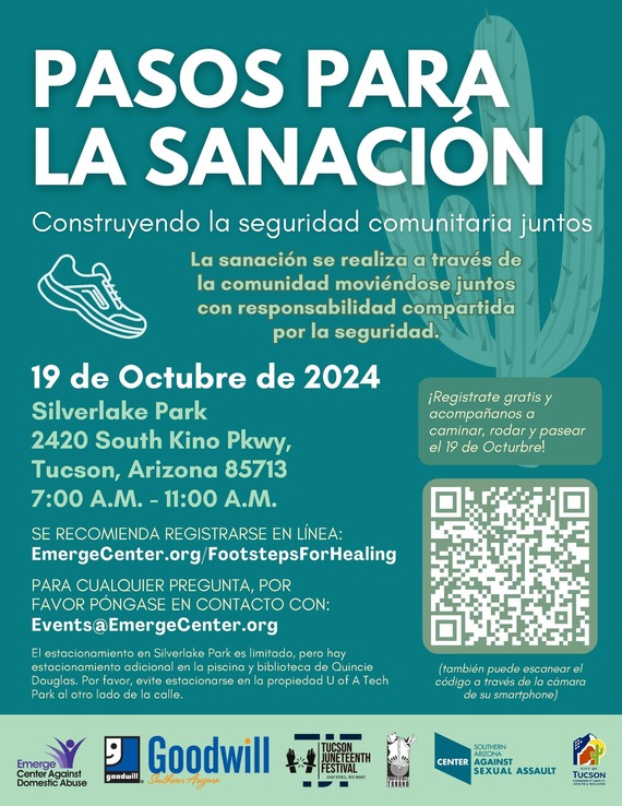 Footsteps for Healing Poster in Spanish