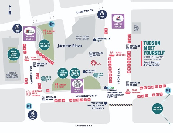 Tucson Meet Yourself Event Map