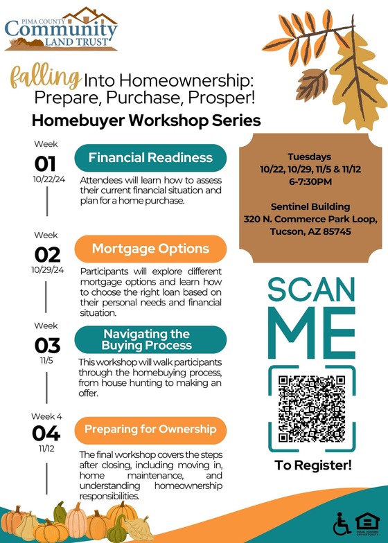 Homebuyer Workshop Series flyer