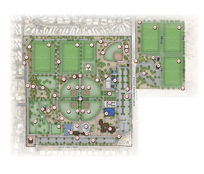 Map of the proposed Jacobs park finished product.