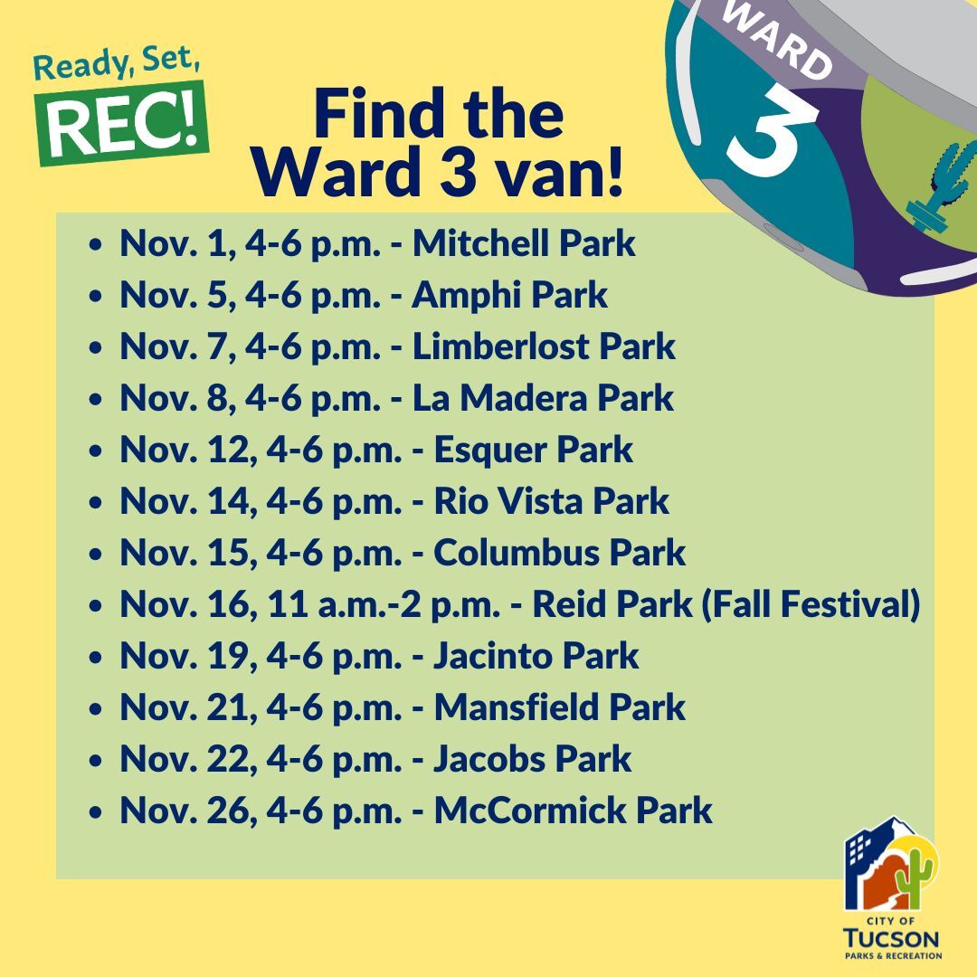 Ready Set Rec Calendar