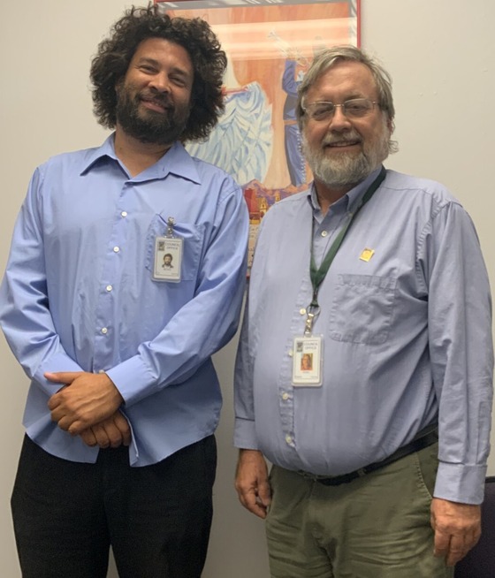 Photo of Council Aide CJ Boyd and Vice Mayor Kevin Dahl.