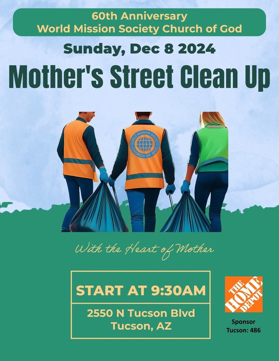 Flyer for mother's street clean up