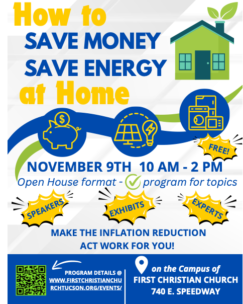 Flyer for how to save Energy at home program