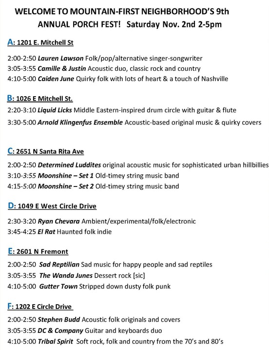 Porchfest Flyer