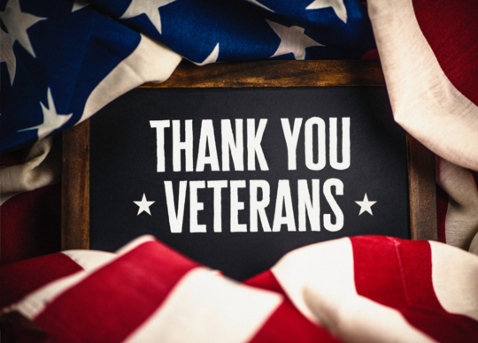 Thank you Veterans Graphic