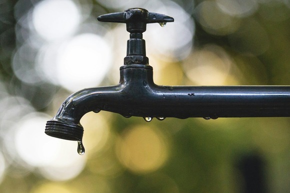 Dripping outdoor spigot