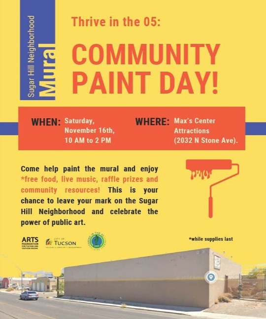 Flyer for the Mural at Sugar Hill.