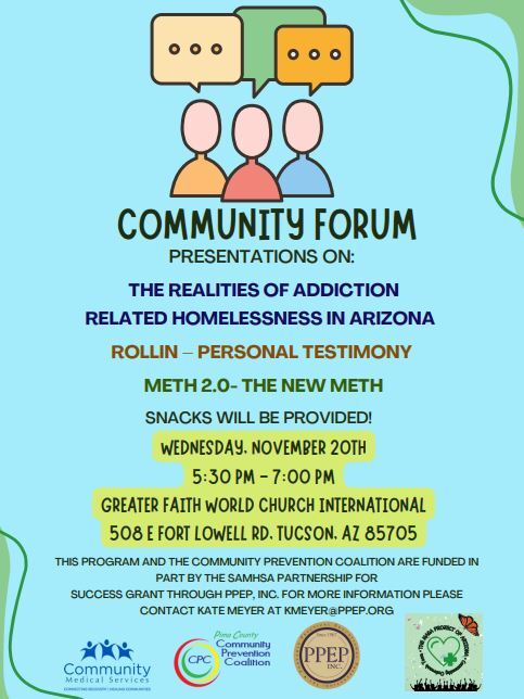 flyer for PPEP community forum