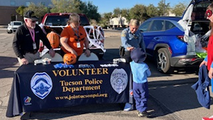 TPD members outside tabling at an event.