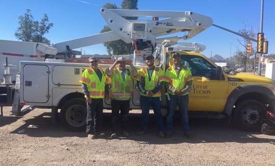 A photo of the crew Raoul Bedoy, Michael Taylor, Francisco Ramirez, Juan DuPont.