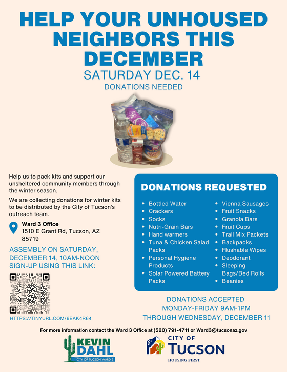 Help your unhoused neighbors flyer