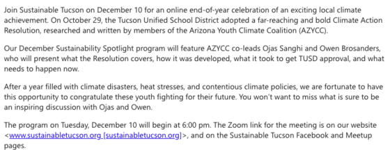 Sustainable Tucson Graphic