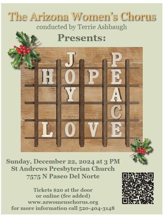 Arizona women's chorus flyer