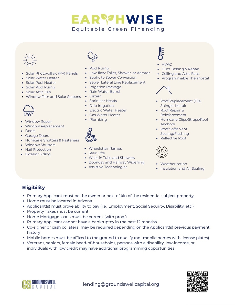 Earthwise financing graphic 