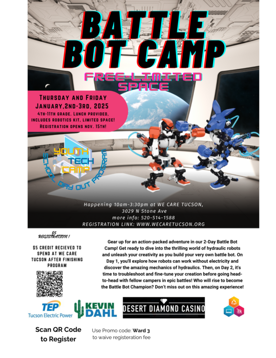 Battle Bot Boot Camp Flyer