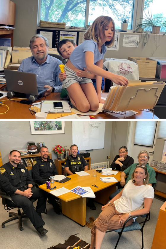 Photo of The Ward 3 team in July.