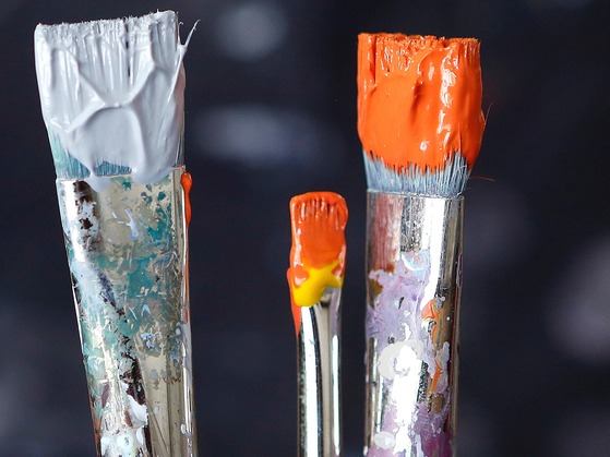 Graphic of art camp flyer