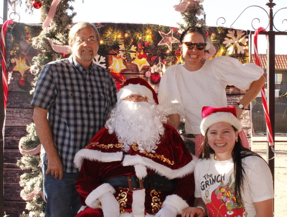 Photo of the Ward 3 Staff with Santa