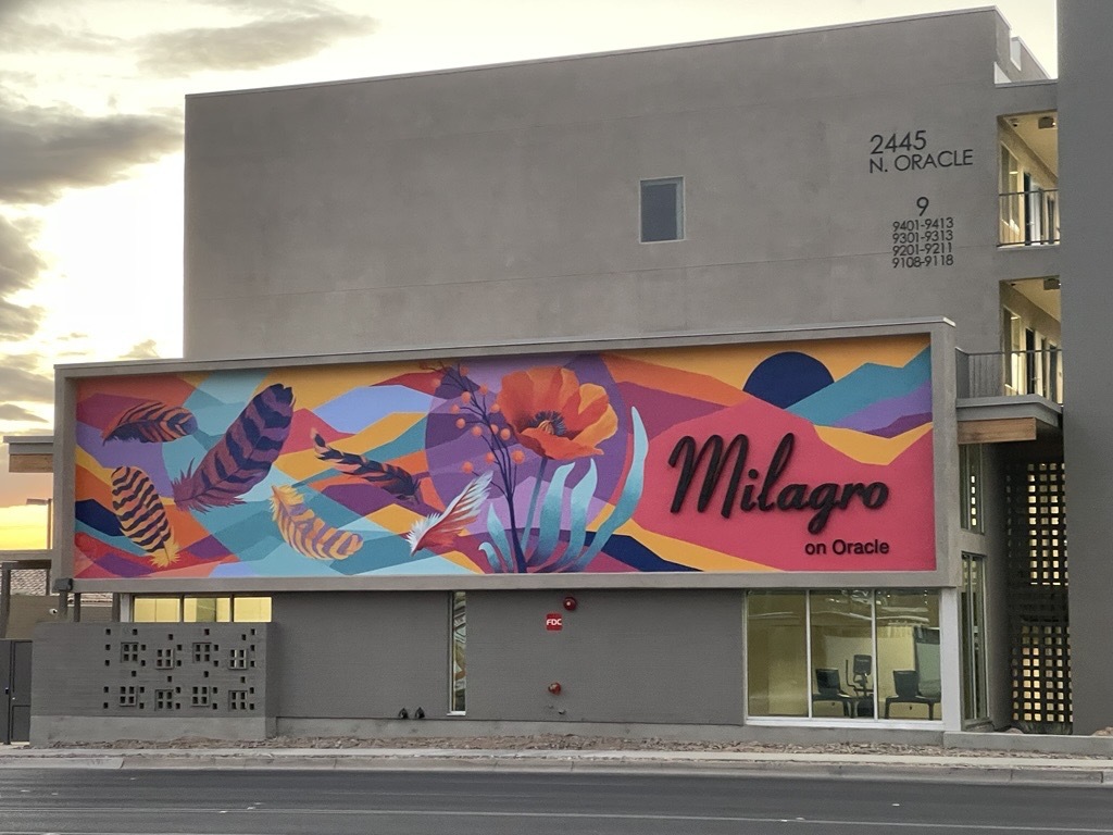 Photo of the Milagro on oracle mural by Jessica Gonzalez