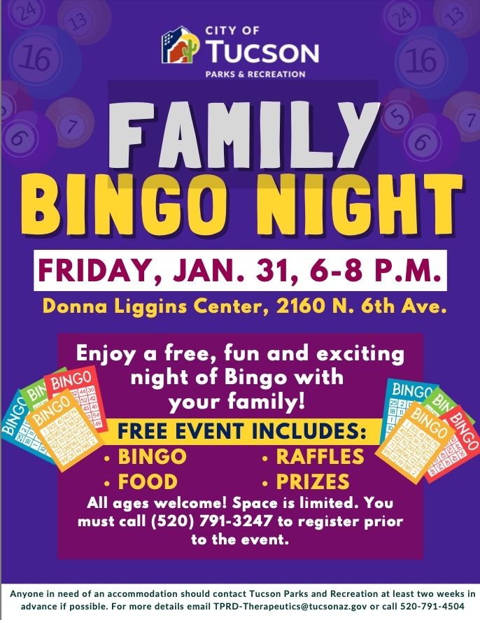 Family Night Bingo Graphic