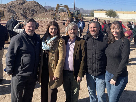 Photo of City Manager Tim Thomure, Mayor Regina Romero, Council Member Kevin Dahl, Council Member Paul Cunningham, Council Member Nikki Lee .