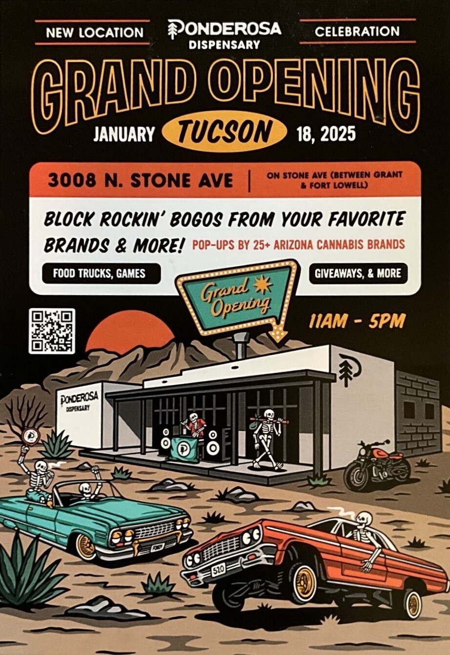 Flier for Ponderosa Dispensary