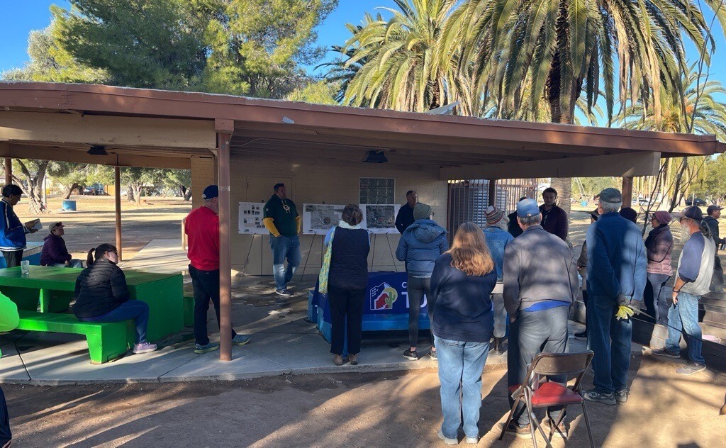 Photo of La Madera park meeting.