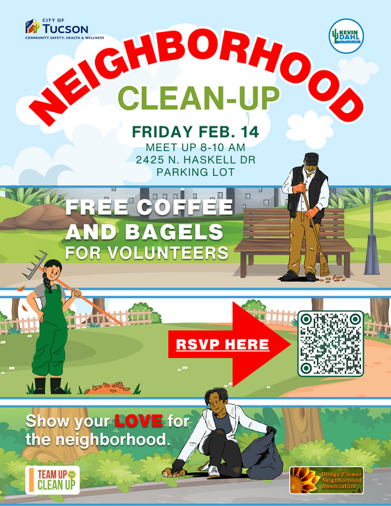 Neighborhood clean up graphic
