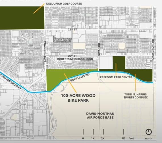 100-Acre Wood Bike Park Project Location