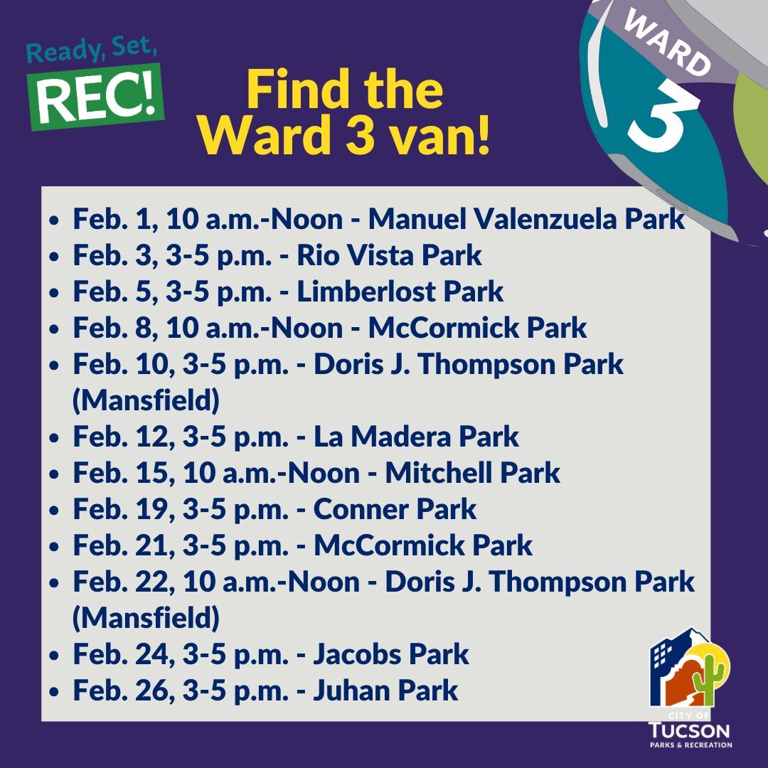 Ready Set Rec graphic for February