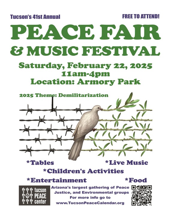 Peace Fair sign Up Flyer