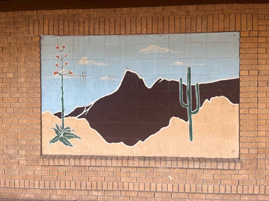 Photo of A simple mural of the Baboquivari Peak on the way into Danny’s.